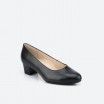 Sapato de tacão preto - Madrid Wide 001 Sapato de tacão preto - Madrid Wide 001
