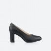 Sapato de tacão preto - Oslo Wide 001 Sapato de tacão preto - Oslo Wide 001