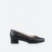 Sapato de tacão preto - Bergamo Wide 001 Sapato de tacão preto - Bergamo Wide 001