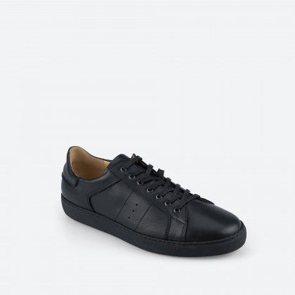 Black leather sneakers  MONACO