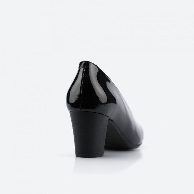 Sapato de tacão Preto verniz para Mulher - BARCELONA Sapato de tacão Preto verniz para Mulher - BARCELONA