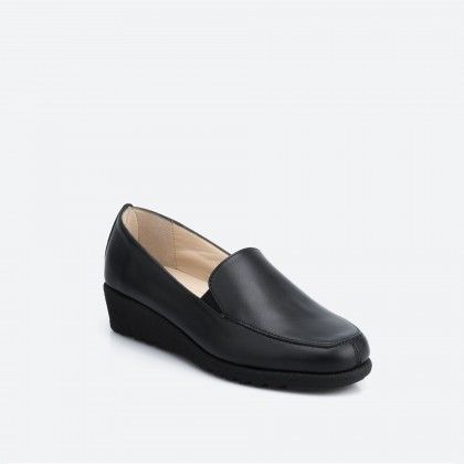 Black Shoe for Woman - LOGO