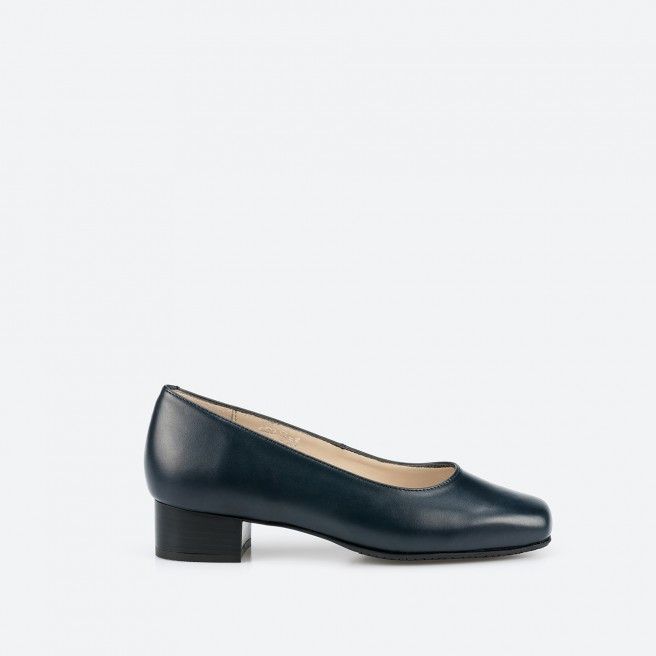 Midnight blue Pump wide for Woman - BERGAMO WIDE Midnight blue Pump wide for Woman - BERGAMO WIDE
