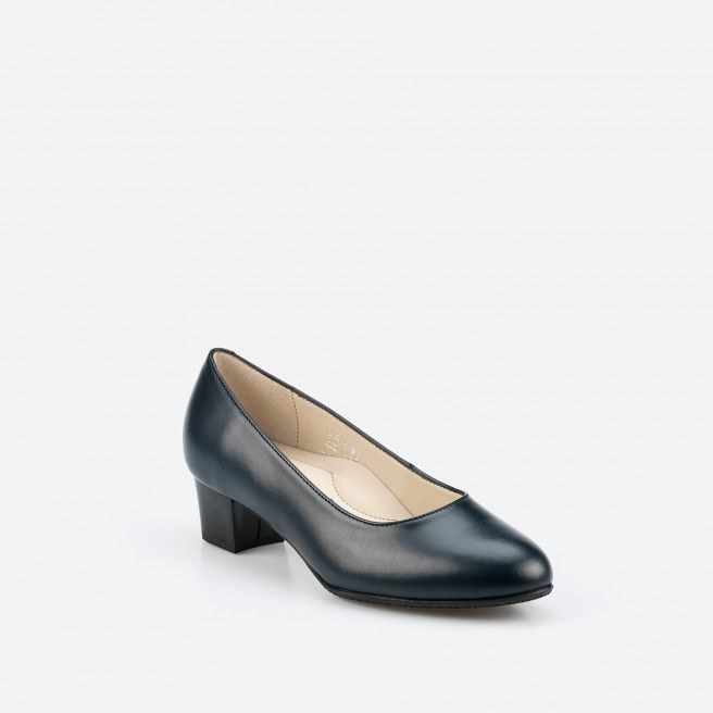 Zapato de tacn wide azul para Mujer - MADRID WIDE