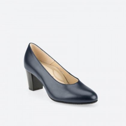 Scarpe con tacco Pianta larga Navy  per Donna - BARCELONA Pianta larga