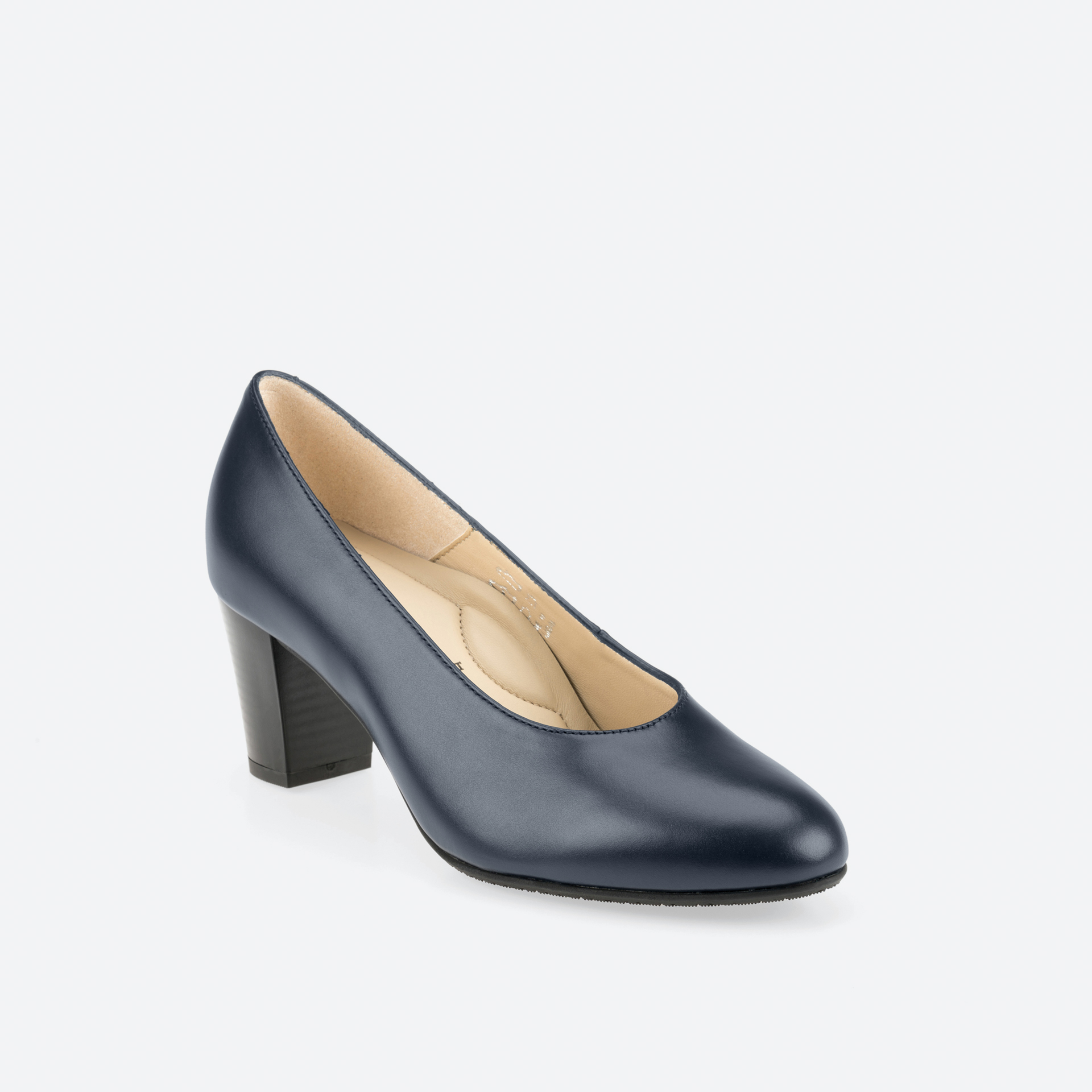 Pump Dunkel blau wide für Damen - BARCELONA WIDE