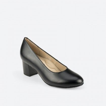 Zapato de tacn pies anchos Negro para Mujer - Cardiff pies anchos