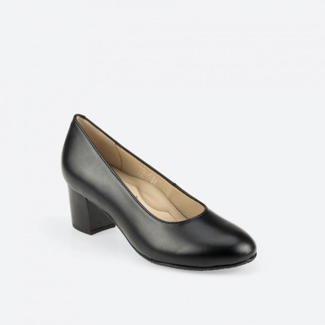 Scarpe con tacco Pianta larga Nero  per Donna - Cardiff Pianta larga